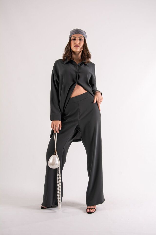 Antrasit Oversize Takım S-M