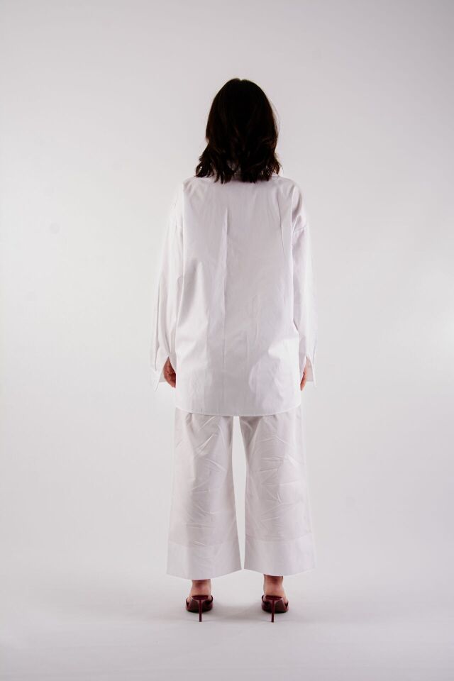 Beyaz Oversize Takım L-XL