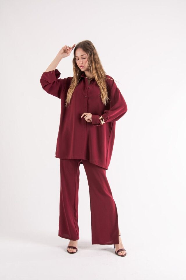 Bordo Oversize Takım