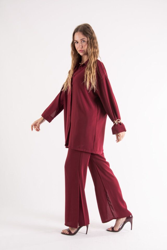 Bordo Oversize Takım L-XL