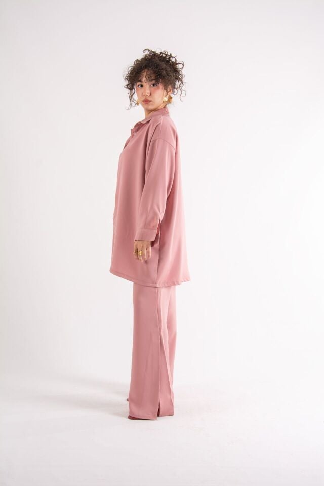 Gül Kurusu Oversize Takım