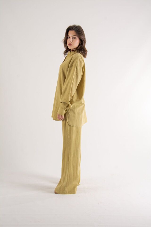 Zeytin Yeşili Oversize Takım L-XL