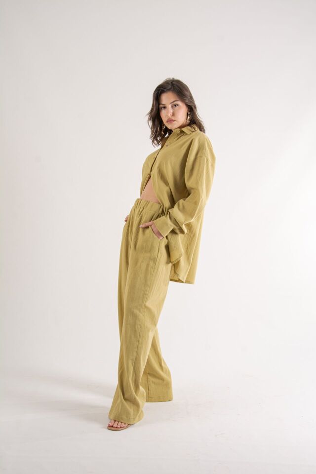 Zeytin Yeşili Oversize Takım S-M
