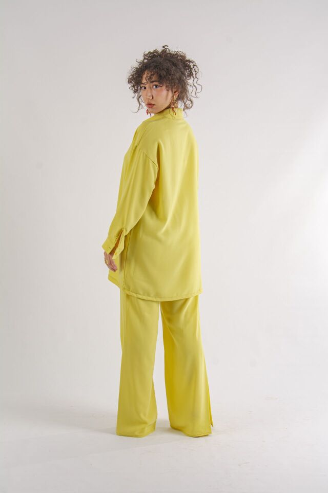Limon Sarısı Oversize Takım S-M