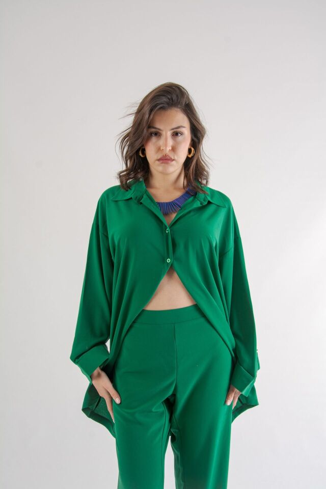 Yeşil Oversize İkili Takım