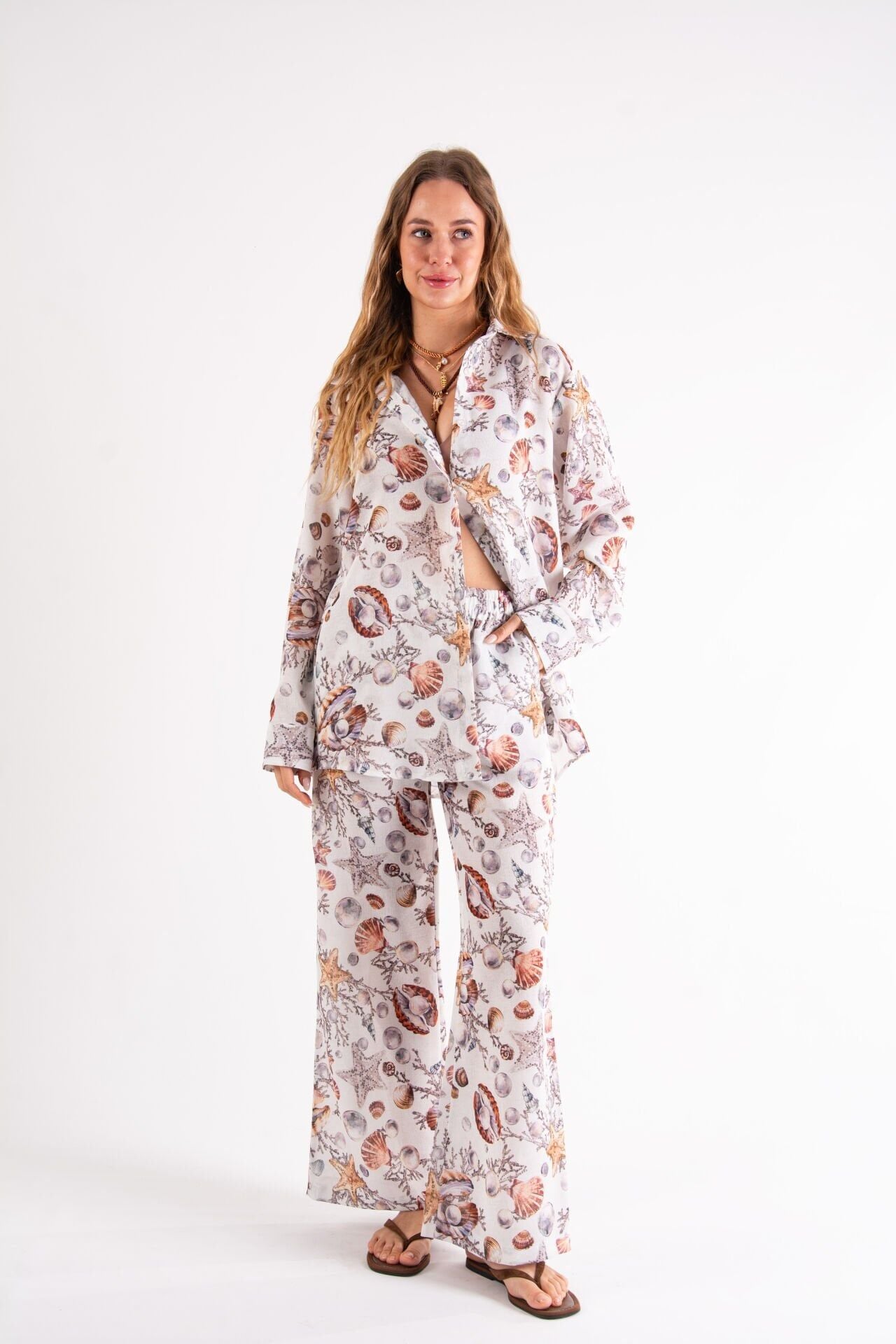 Deniz Kabuklu Oversize Takım L-XL