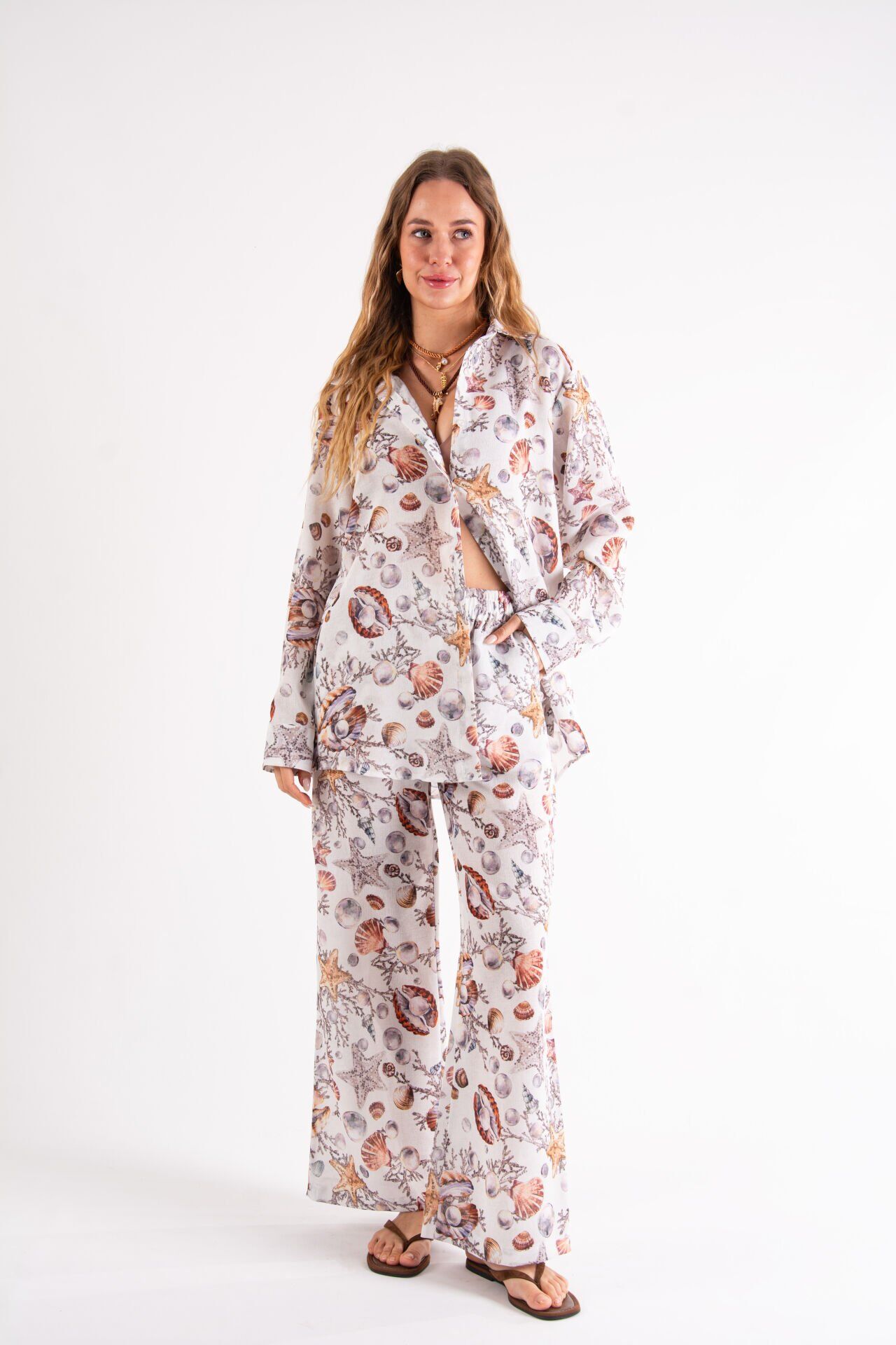 Deniz Kabuklu Oversize Takım S-M