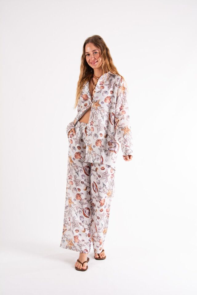 Deniz Kabuklu Oversize Takım S-M