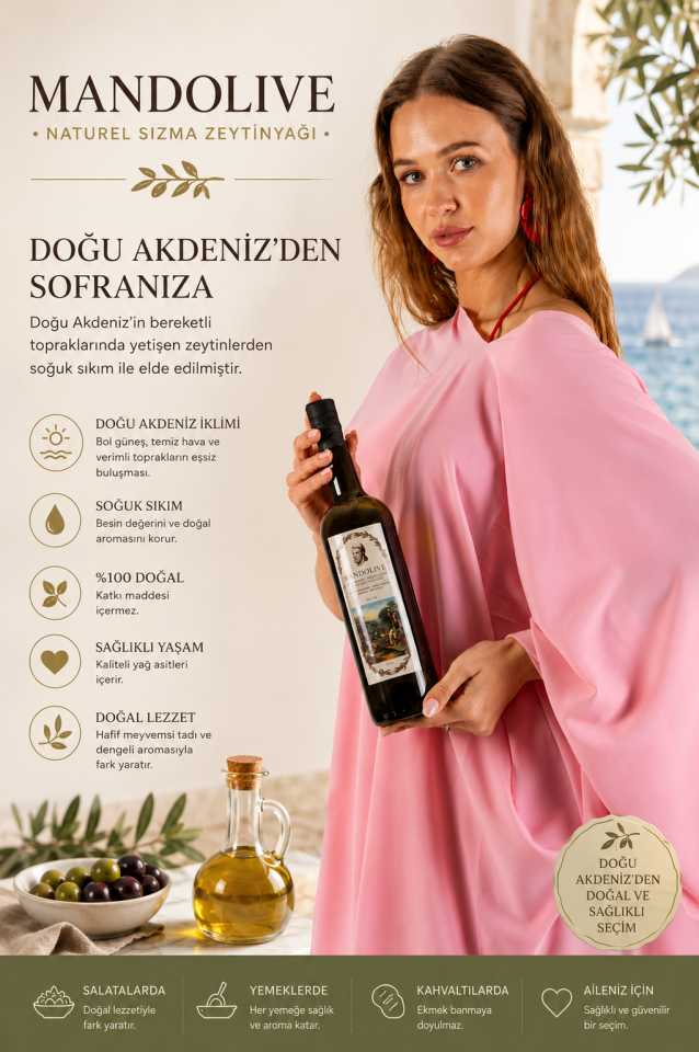 Olgun Hasat Natürel Sızma Zeytinyağı 750 ml