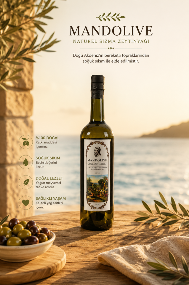 Olgun Hasat Natürel Sızma Zeytinyağı 750 ml